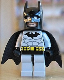 LEGO bat001 Batman, Light Bluish Gray Suit with Black Mask
